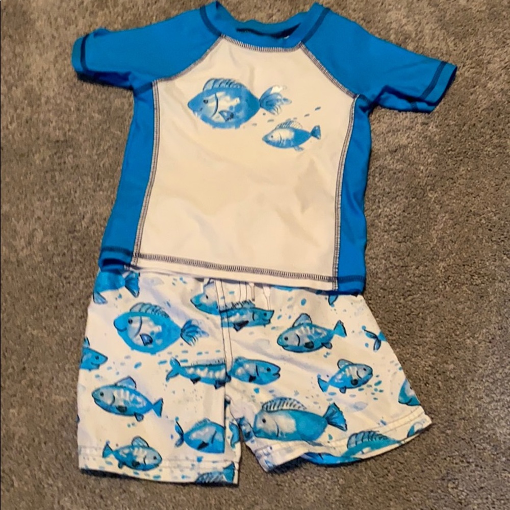 Fish themed swim suit